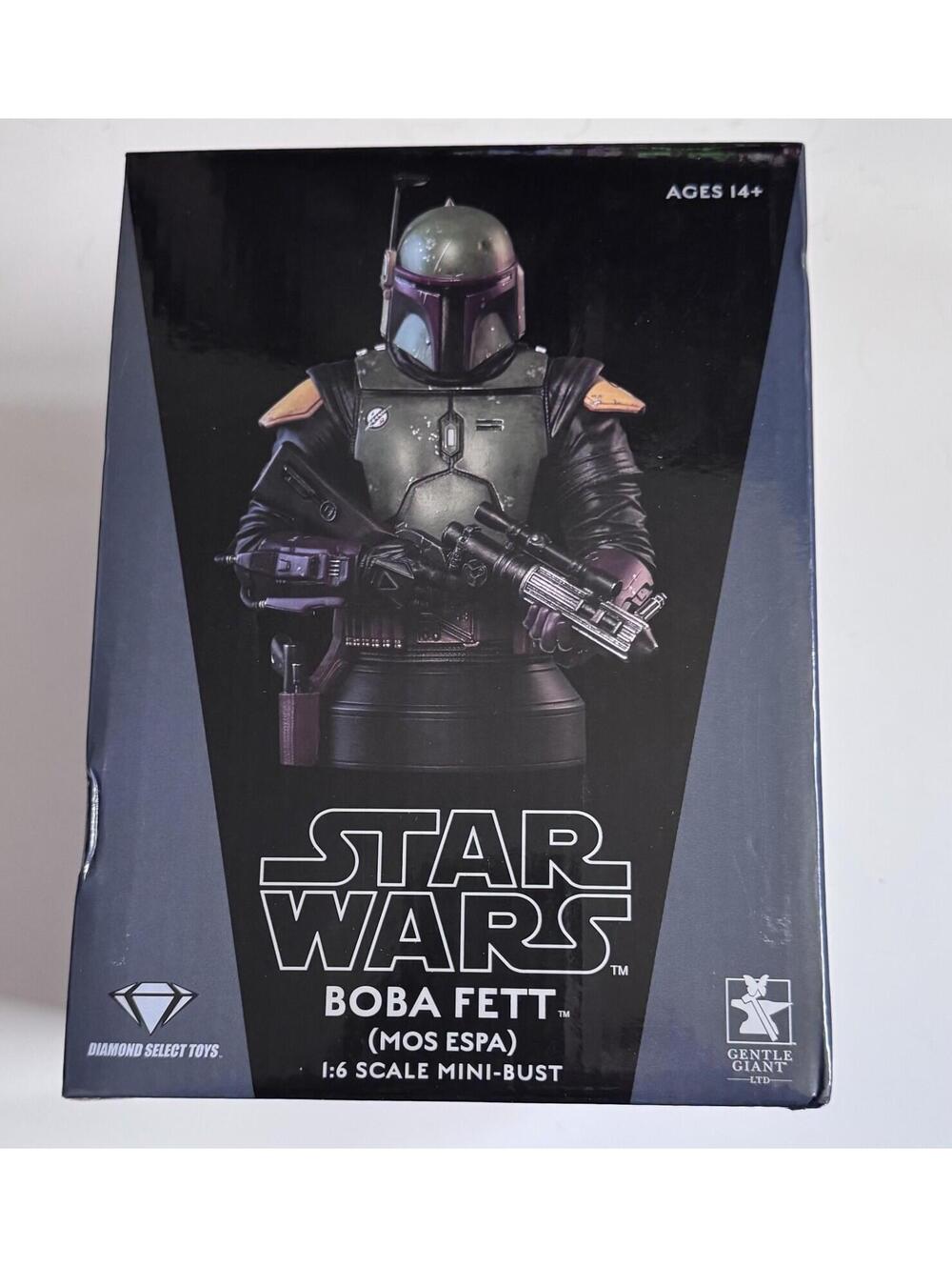 Star Wars Boba Fett Mos Espa 1:6 Scale Mini Bust Star Wars Statue Gentle Giant